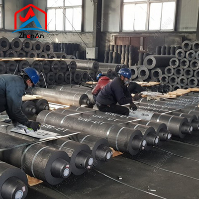 Eletrodo de grafite de 100-750 mm RP/IP/HP/UHP para forno de arco e forno de refino