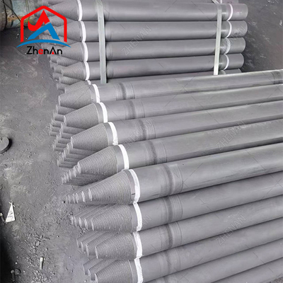 Dia 75mm-700mm L1800-2700mm UHP HP RP Electrodo De Grafito Electrodo de grafite com 4tpi 4tpil Nipple For Eaf Lf