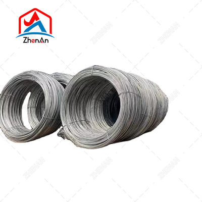 Fios galvanizados revestidos com zinco 1,2 mm, camada de zinco 50 g/m2, cinza-prateado, para fixação de cercas de construção