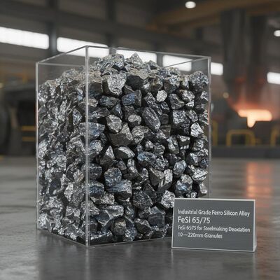 FeSi 65/75 para desoxidação da siderurgia com grânulos de 10 ̊220 mm