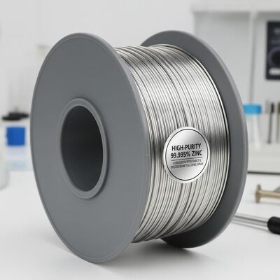 Fios de zinco de alta pureza 99,995% para resistência à corrosão e diâmetro de fio de precisão em aplicações de pulverização metalizada