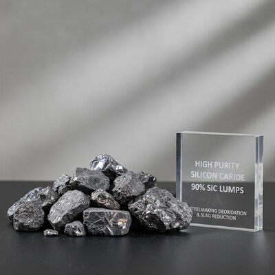 Carbeto de Silício de Alta Pureza 90% SiC em Lumps para Desoxidação e Redução de Escória na Siderurgia