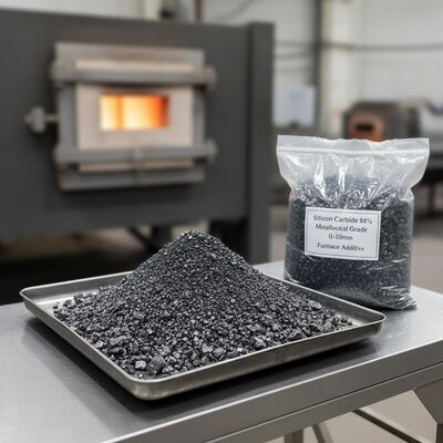 88% Purity Metallurgical Grade SiC 0-10mm Furnace Additive for Casting Industry