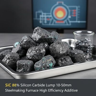 Carbeto de Silício em Lumps com 88% de Pureza 10-50mm para Aditivo de Aciaria de Alta Eficiência